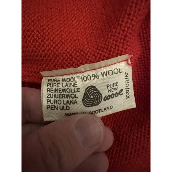 Vintage Archie Brown & Son Zip Up Hoodie Adult‎ Size 40 100% Wool - Picture 9 of 12